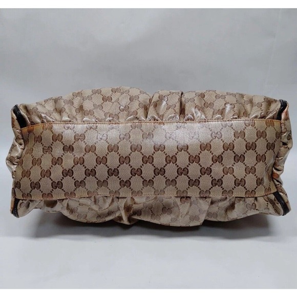 Authentic GUCCI D-Ring Coated Canvas Shoulder Handbag - Picture 5 of 10